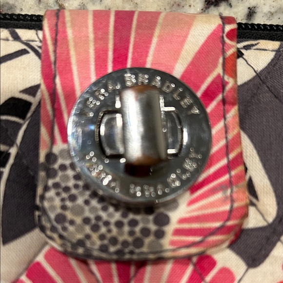 Vera Bradley Red and Gray Floral Wallet - Picture 2 of 6